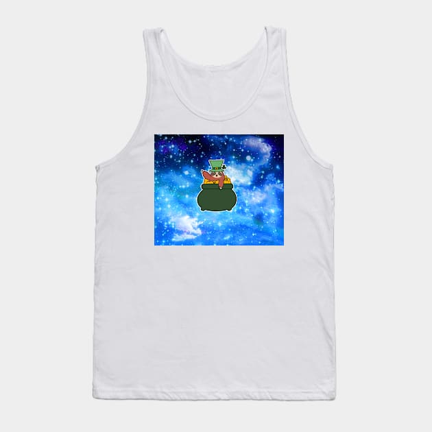 Pot of Gold Sloth - Night Sky Tank Top by saradaboru